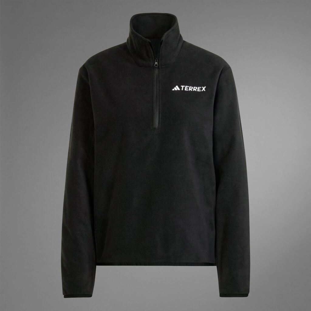ژاکت نیم‌زیپ زنانه adidas Multi Essentials – مشکی